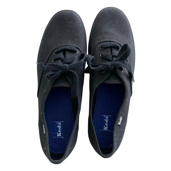 NWOT Keds Champion Oxford Black Canvas Shoe size 7 - Picture 2 of 4
